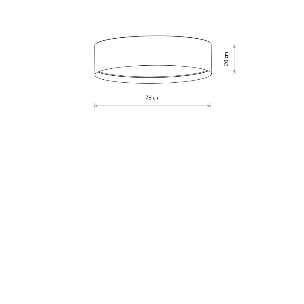 Deckenlampe Cedro sandbraun Ø 75 cm Lyora 5903139116725