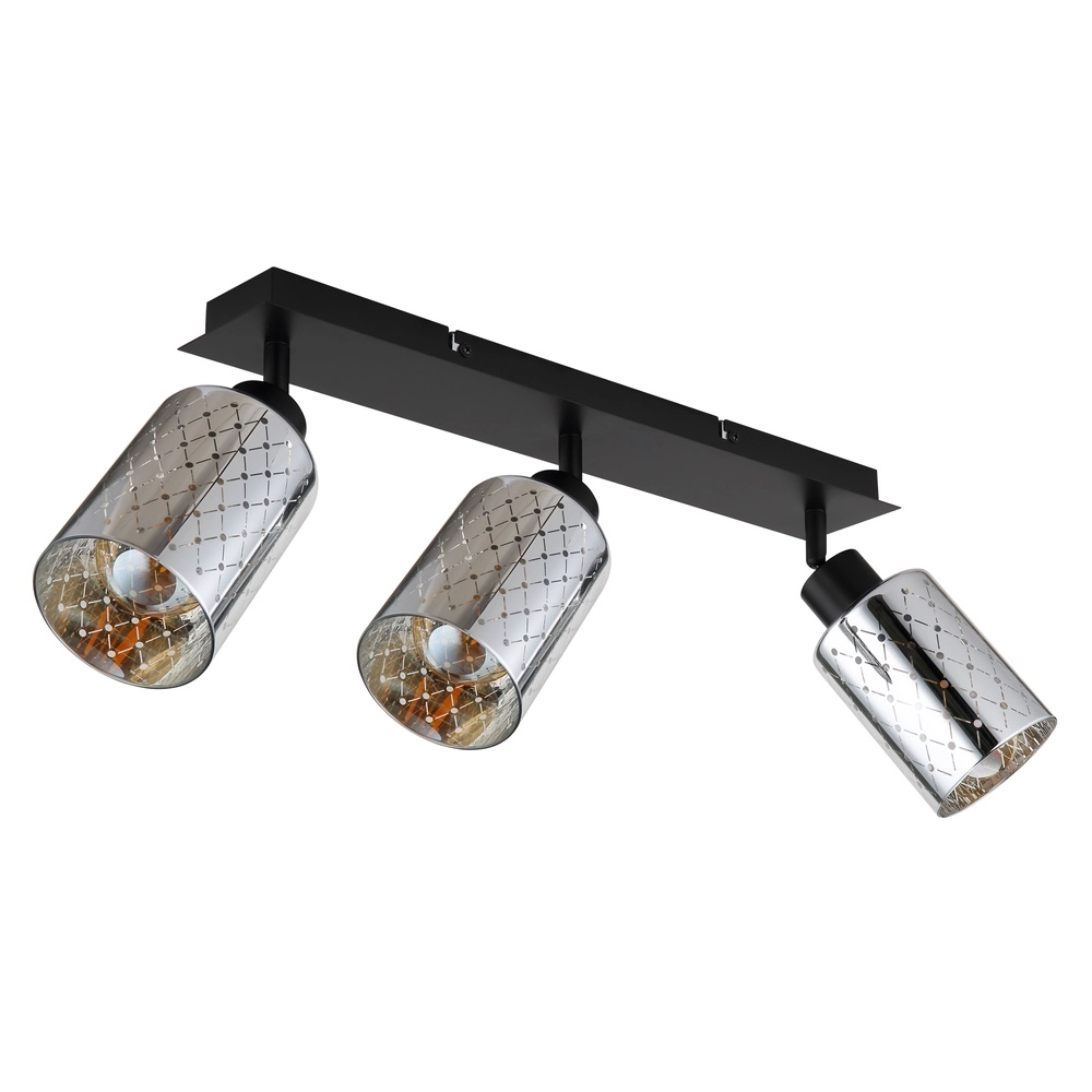 Design-Deckenlampe Alonso 3-Licht Schwarz Globo 9007371569250