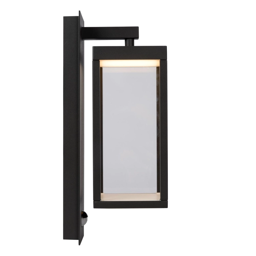 Entwurfswandlampe Clairette Anthrazit mit Bewegungsmelder Lucide 5411212281104