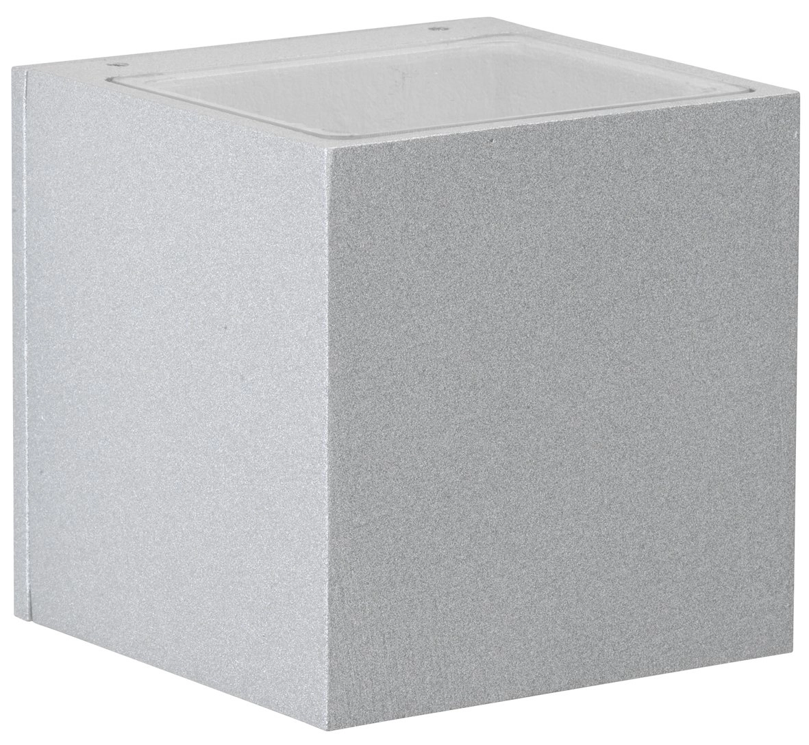 Quadratische LED-Wandleuchte Rhain 10,5 cm - grau Albert 4007235923728