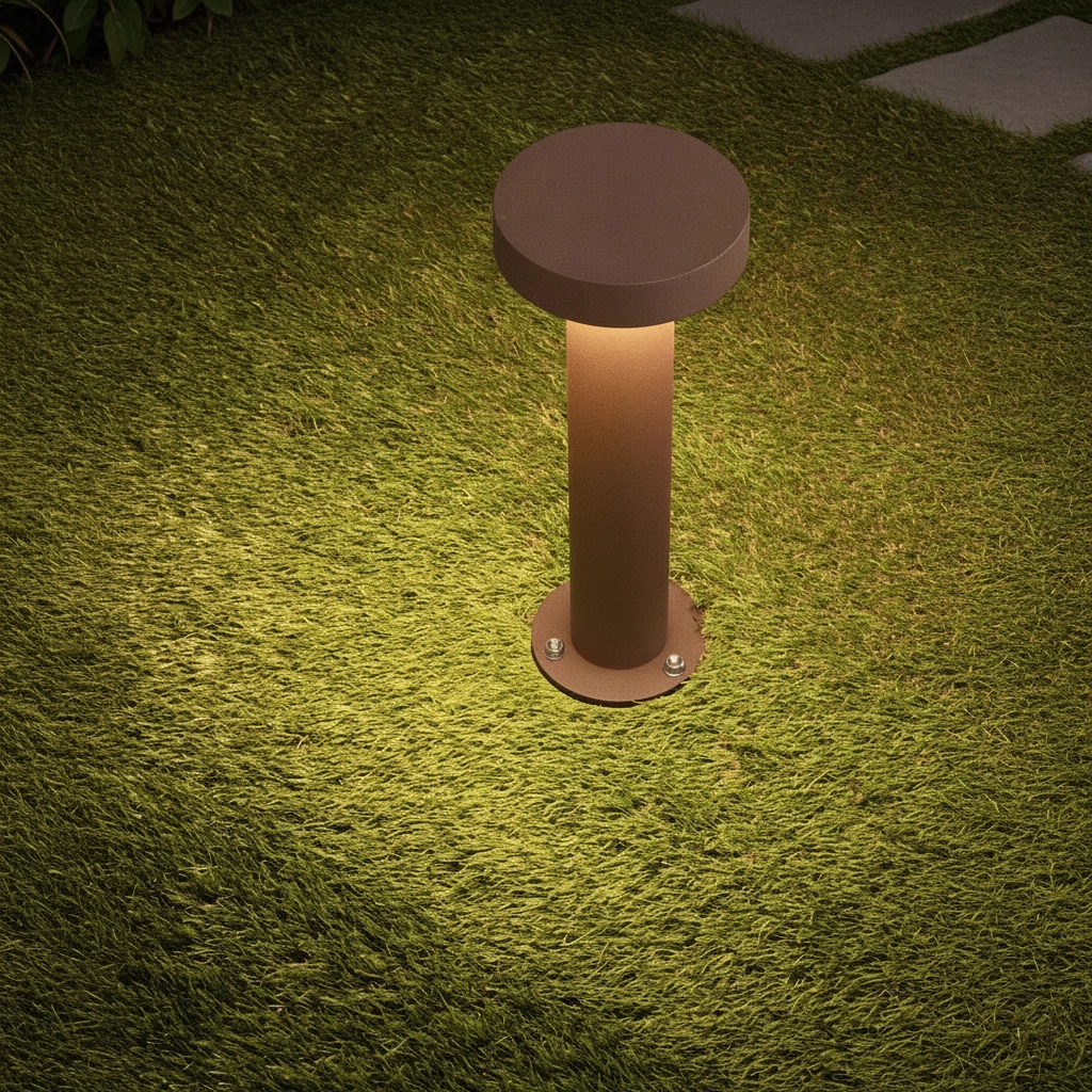 Designing-Gartenlampe Gong rostbraun 30 cm – 2700.000 km