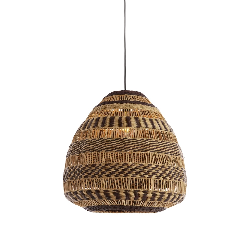 Rattan-Pendellampe Soluna Ø 56 cm – dunkelbraun natürlich Light & Living 8717807836788