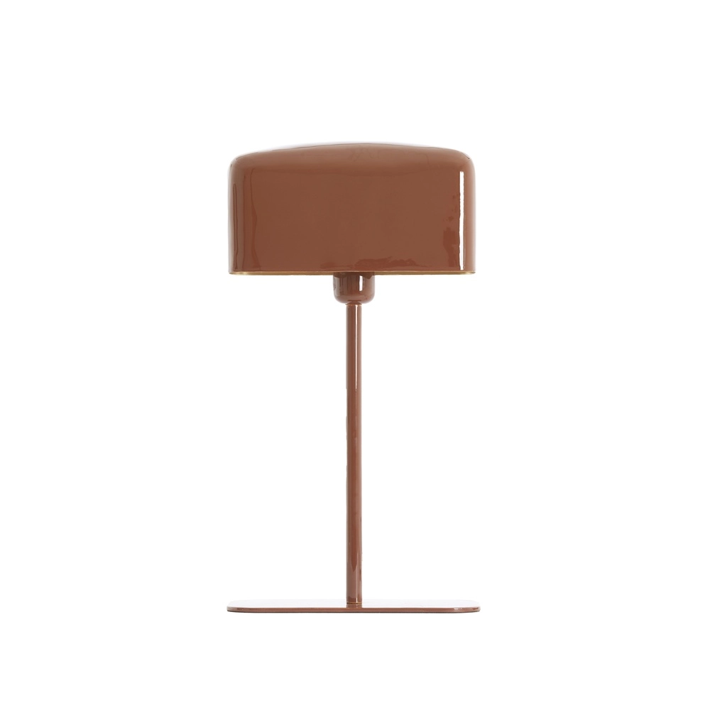 Nachttischlampe Elenie 25x13 cm – glänzend rot-braun Light & Living 8717807818852