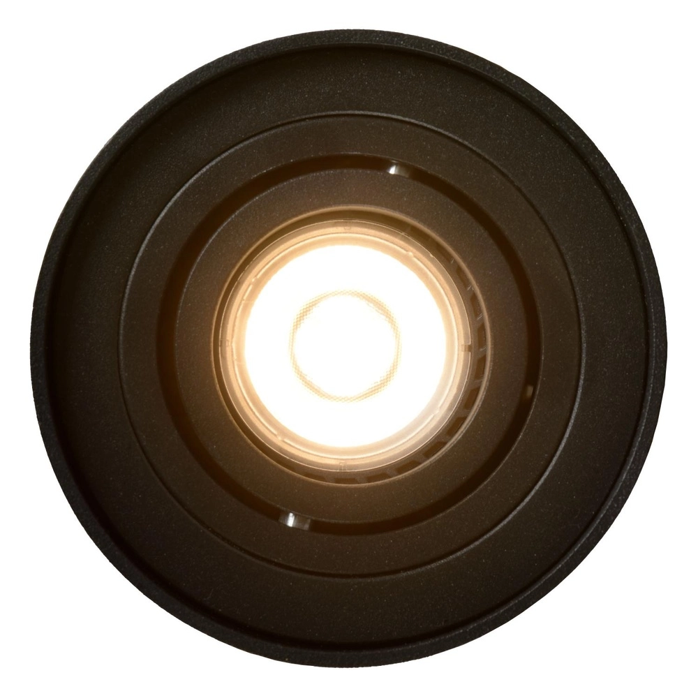 Oberflächenmontierter Deckenspot Tube schwarz Ø 9,6 cm Lucide 5411212221278