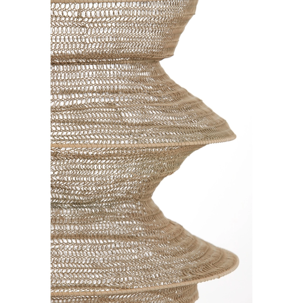 Metallnetz-Pendellampe Nakisha Ø 40cm – Sand Light & Living 8717807695033