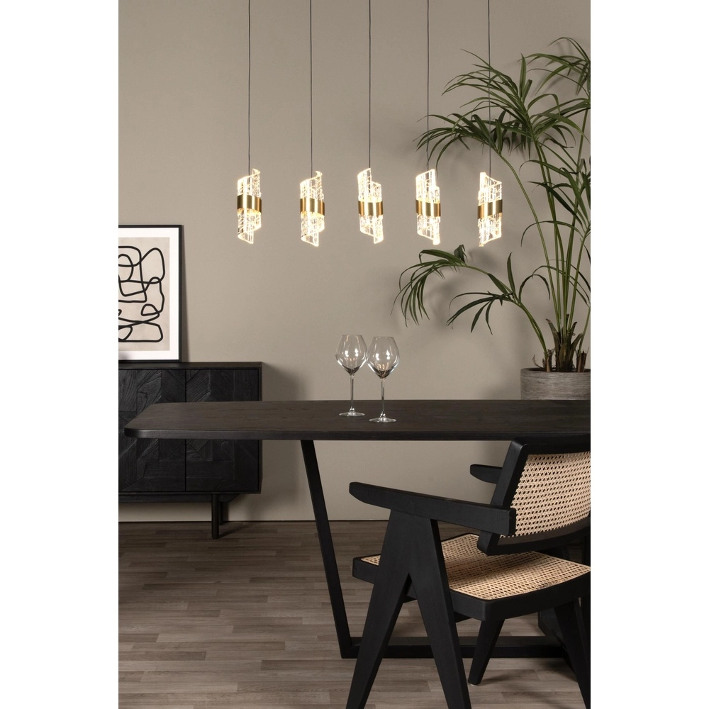 Design-Pendellampe Kligande 5-Licht Gold-Gerade Lucide 5411212134646