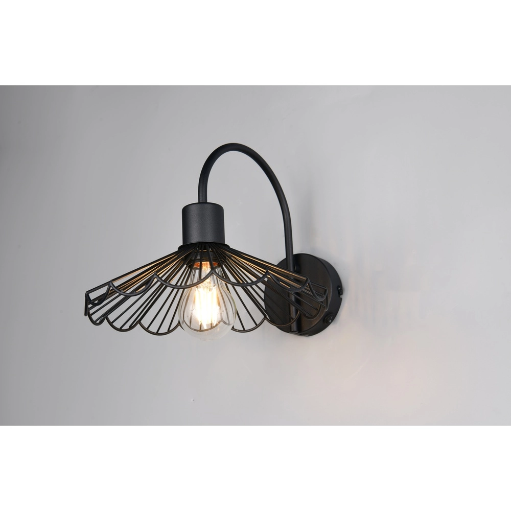 Wandleuchte Margarita schwarz Trio 4017807661736