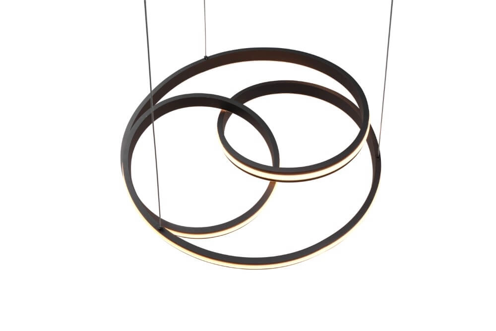 Hängelampe Nuria 60cm schwarz Trio 4017807505214