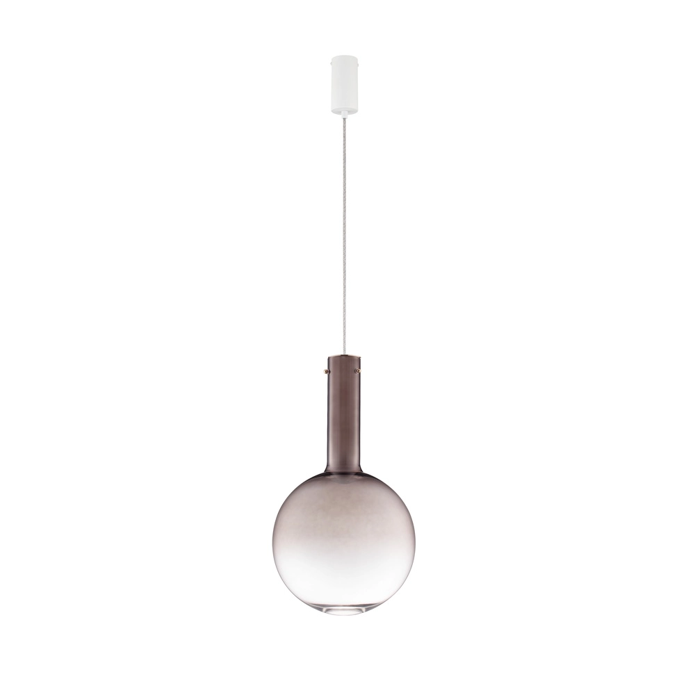 Pendelleuchte Nostos braunes Glas Ø 30cm Lyora 5212017484192