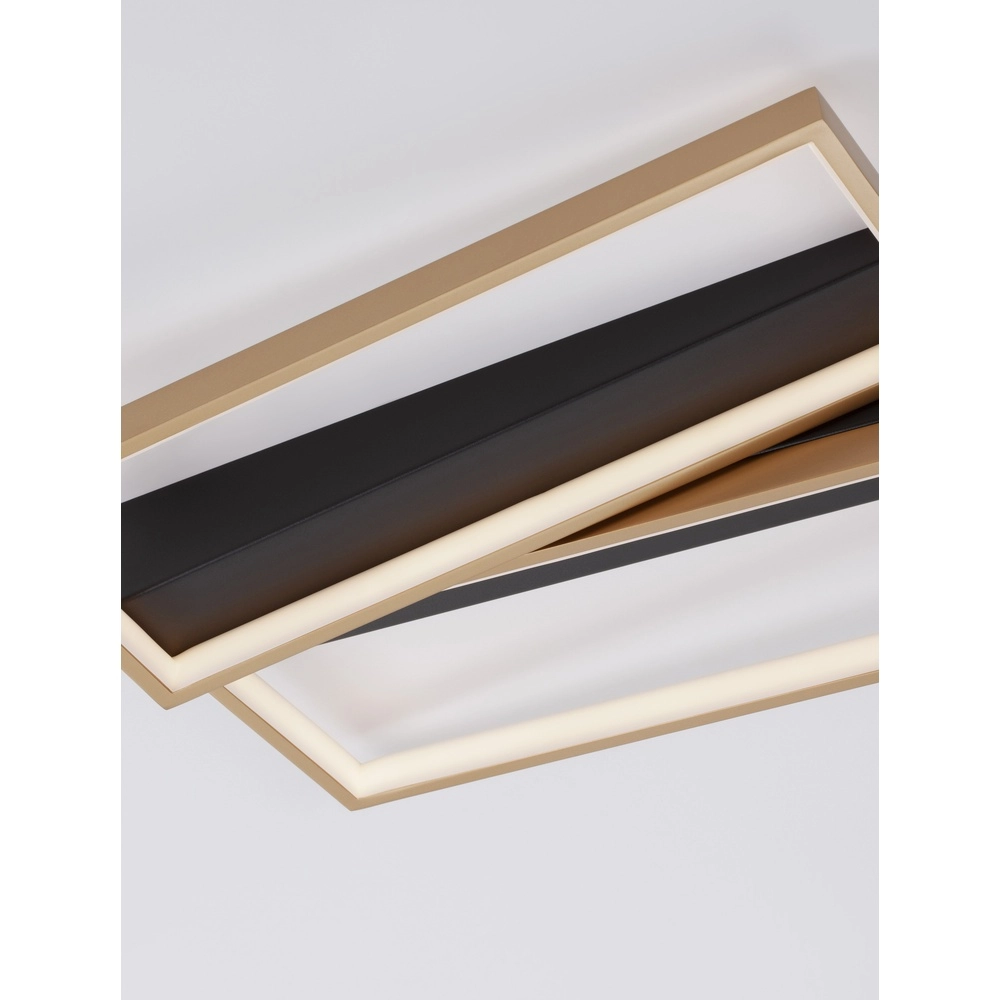 Design-Deckenleuchte Elize schwarz mit gold Lyora 5212017433145