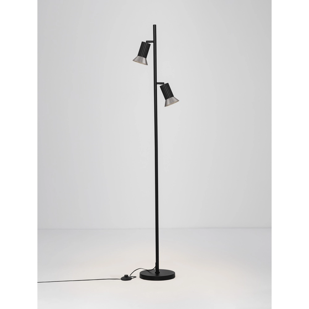 Design-Stehleuchte Luvia schwarz mit bronze