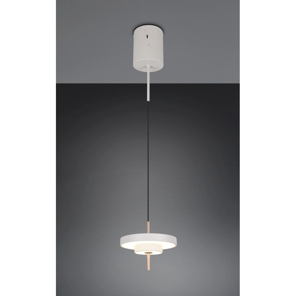 Design-Pendelleuchte Keaton weiß Ø 20cm Trio 4017807653328