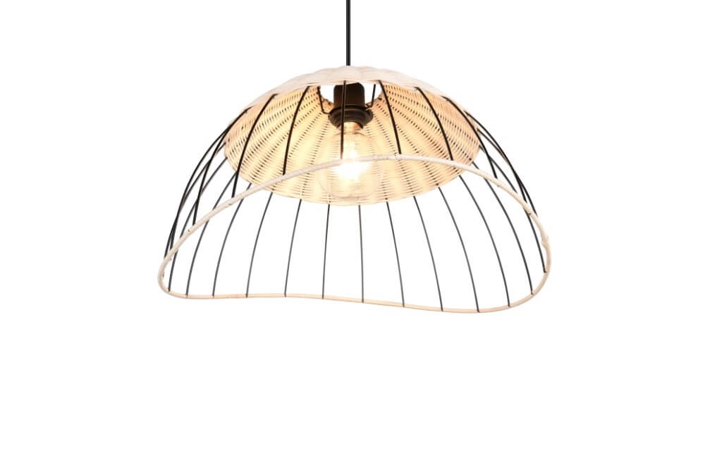 Rattan Pendelleuchte Sandrine Ø 48cm Trio 4017807637656