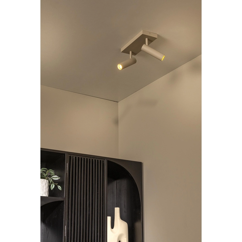 Elegante Deckenlampe Grado 2-hell sandbraun Lucide 5411212221728
