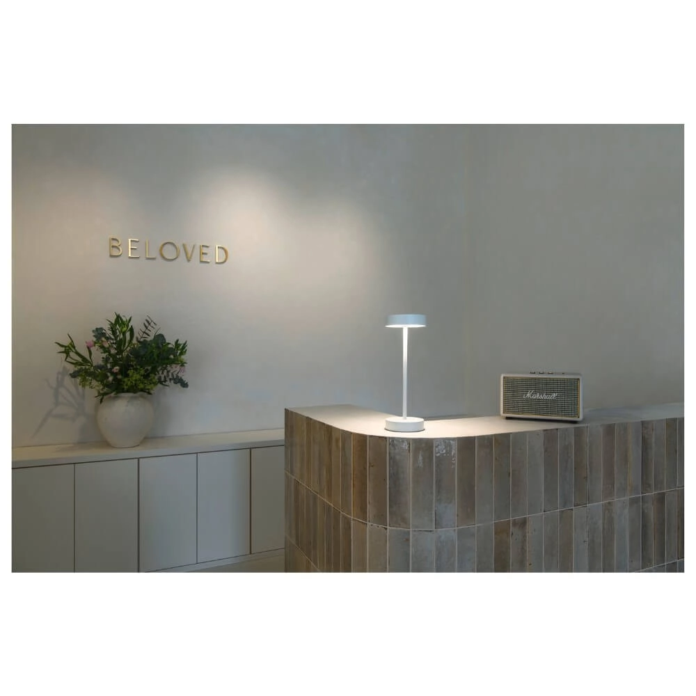 Tischlampe für den Außenbereich Vinolina weiß - wiederaufladbar SLV 4024163276290