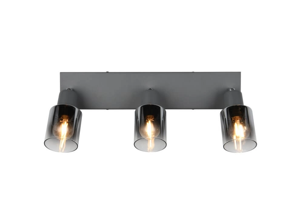 Deckenleuchte mit 3 Leuchten Cadiz Schwarz Trio 4017807615777