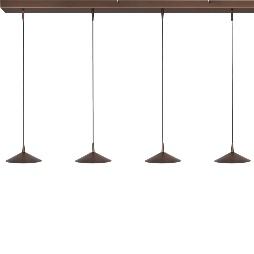 5-Licht Pendellampe Ceppo kakaobraun Ø 18 cm Masterlight 8718121352022