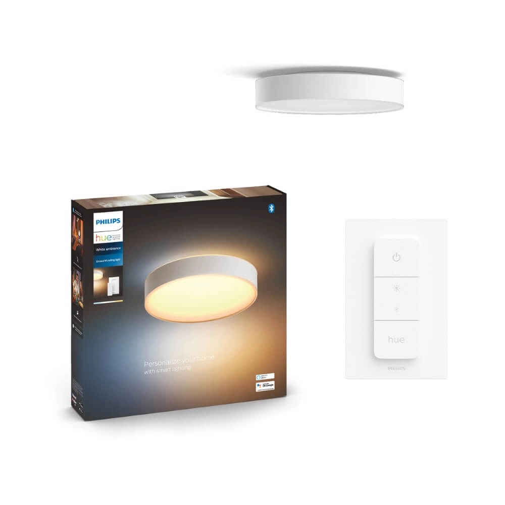 Deckenleuchte Hue Enrave M - White Ambiance Ø 38,1cm weiß Philips 8718696176436