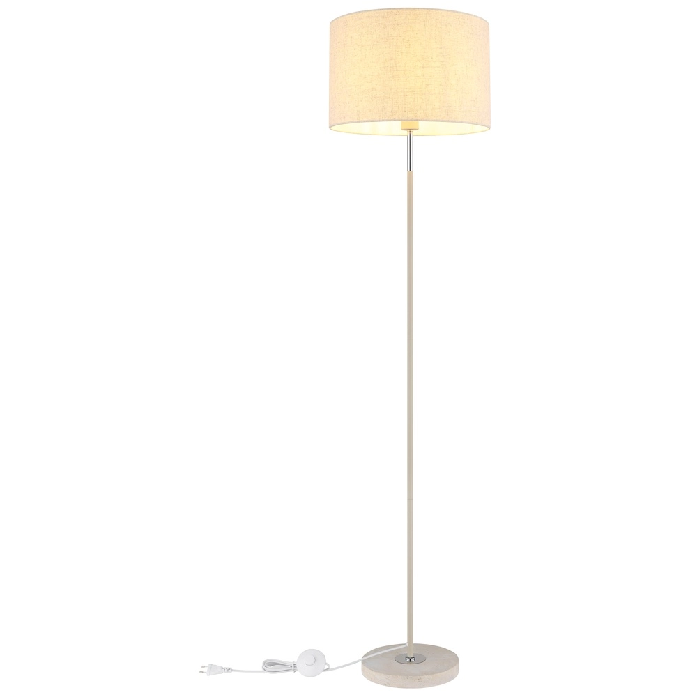 Stehlampe Deleon sandbraun Ø 40cm Globo 9007371572908