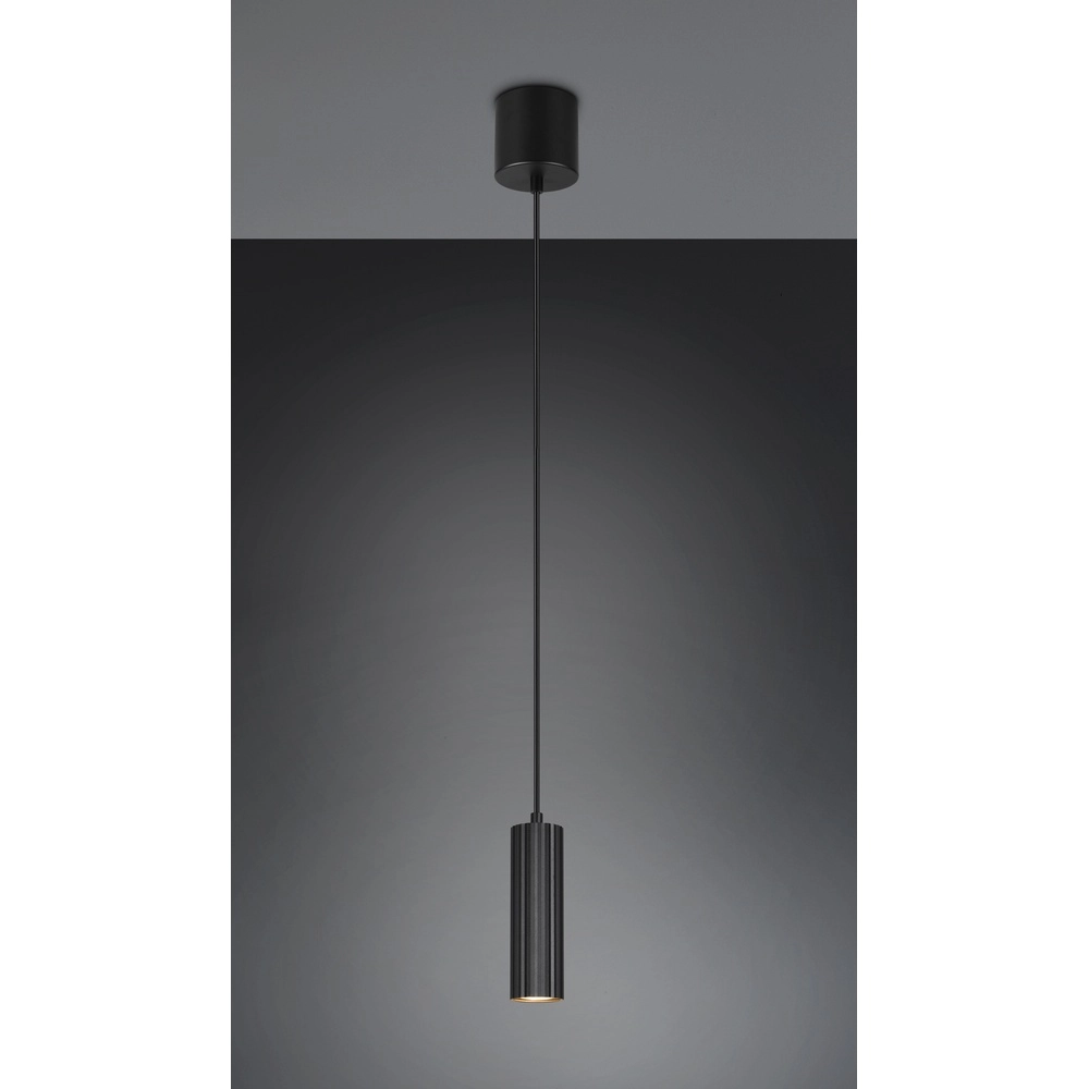 Design-Pendelleuchte Soka Ø 9cm schwarz Trio 4017807658477