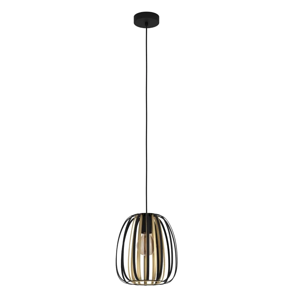 Hängelampe Ø 25,5cm Encinitos schwarz mit gold Eglo 9002759996659