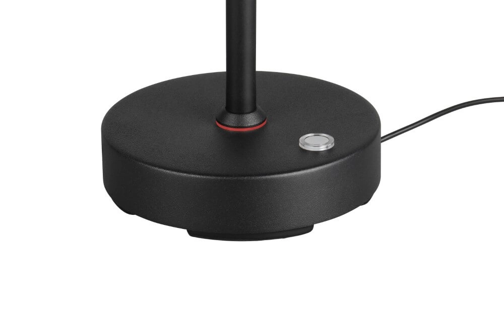 Schwarze Schreibtischlampe Moreno wiederaufladbar Trio 4017807617993