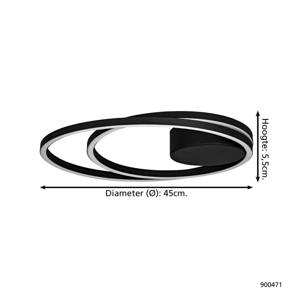 Design-LED-Deckenleuchte Ruotale Ø 45cm Eglo 9008606244096