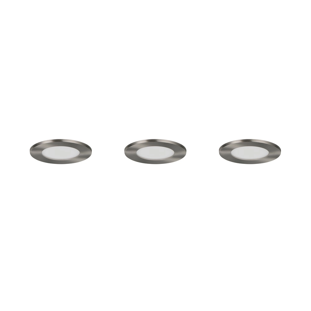 Set mit 3 Einbaustrahlern Himal nickel IP65 Trio 4017807663808