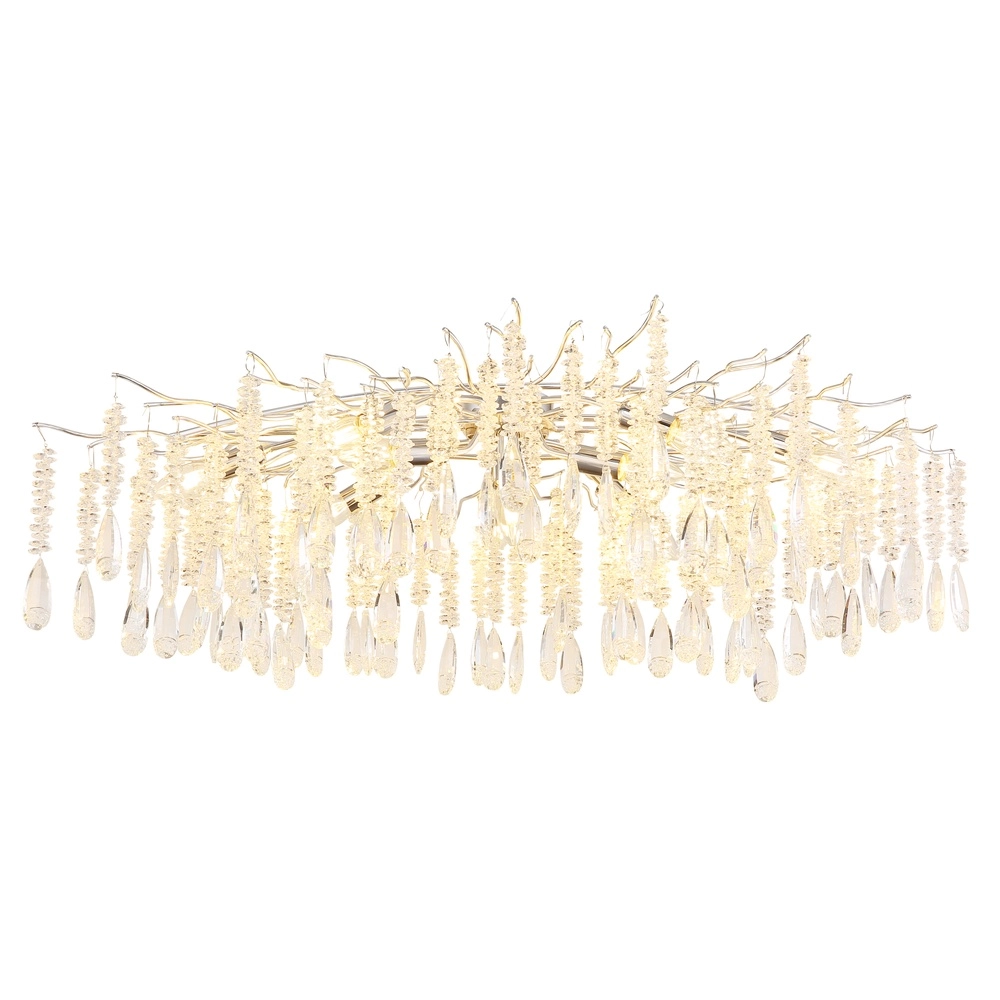 Deckenlampe Kinga Silbergrau 100cm Globo 9007371578986