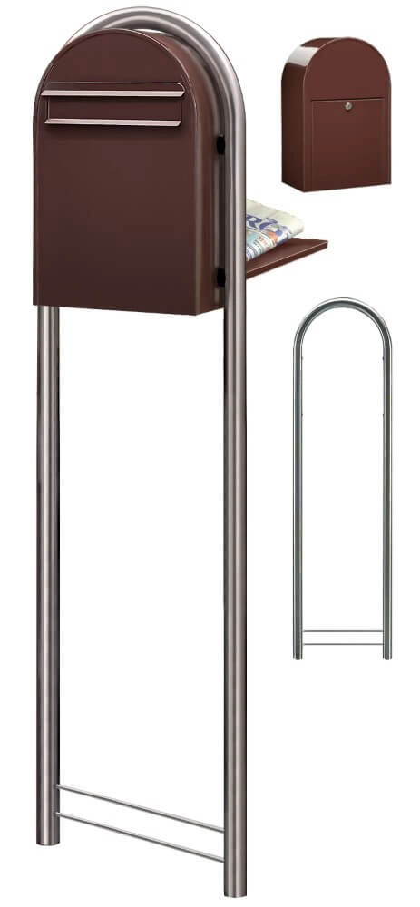 Briefkasten Classic B 8017 Dunkelbraun Bobi 6417237006080