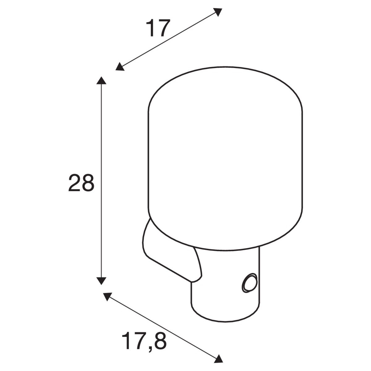 Außenlampe Ovalisk mit Bewegungssensor SLV 4024163248297
