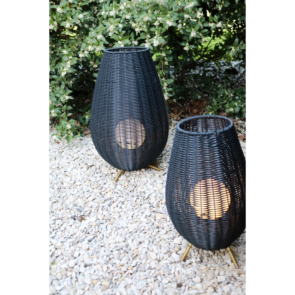 Wiederaufladbare Tischlampe Colin Ip44 Schwarz Lucide 5411212031846