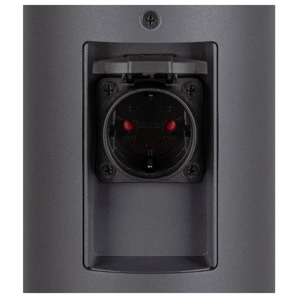 Anthrazit M-Pol Pole 60 mit Steckdosen SLV 4024163295765