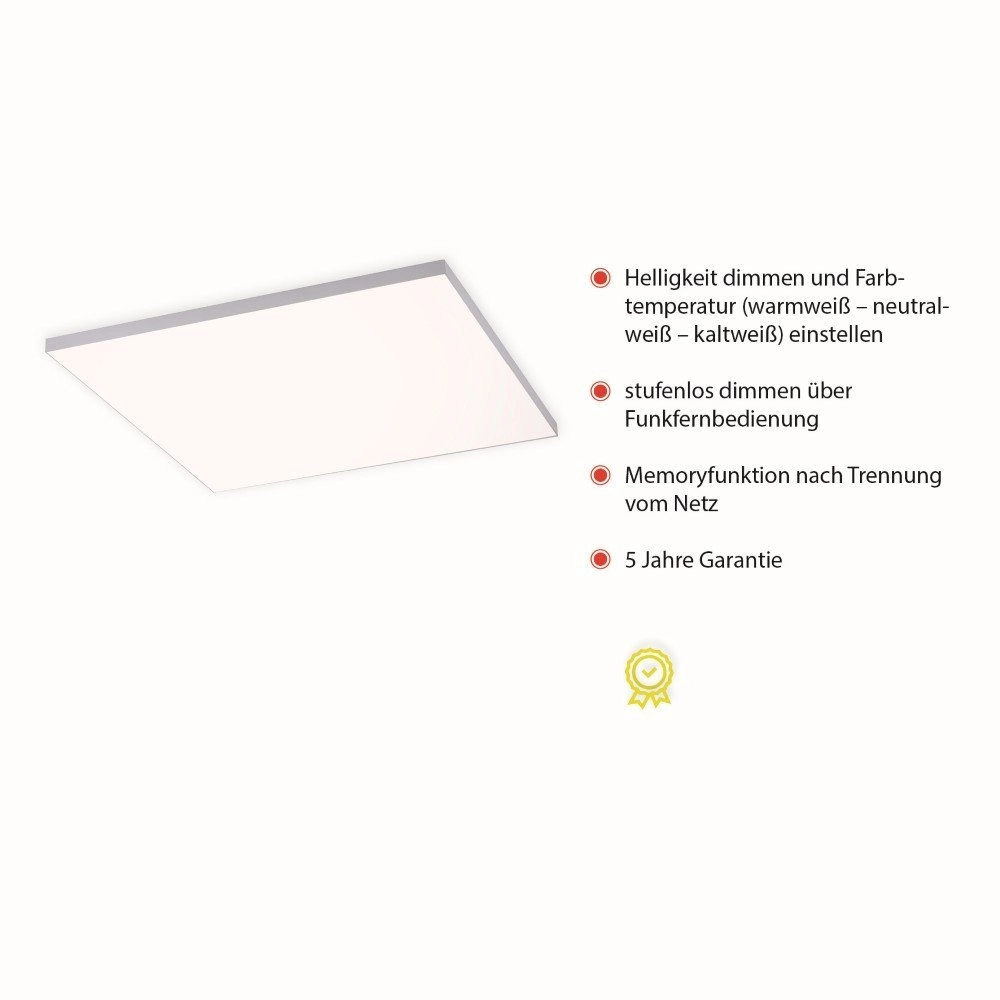 LED-Panel Canvas 40 W – 2700–5000 K – 60 cm weiß Just Light 4043689967499