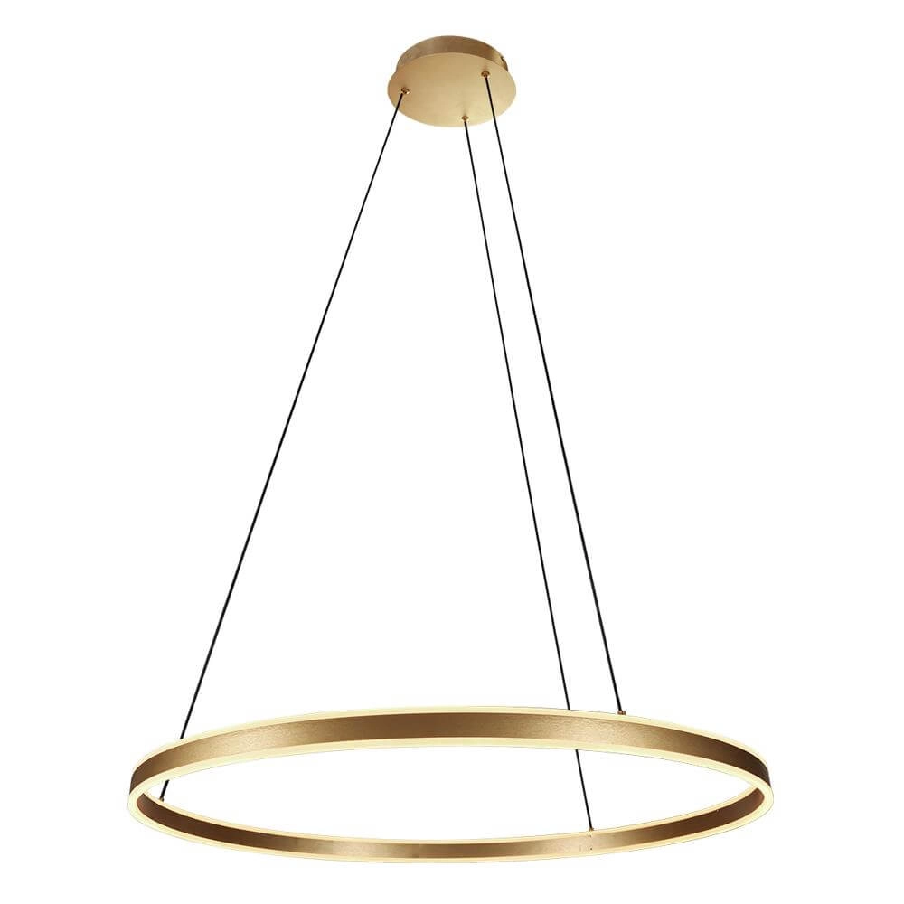 Design-Pendelleuchte Ringlux gold Ø 80cm