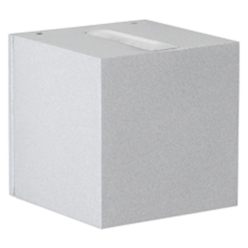 Quadratische LED-Wandleuchte Lino 10,5 cm - grau