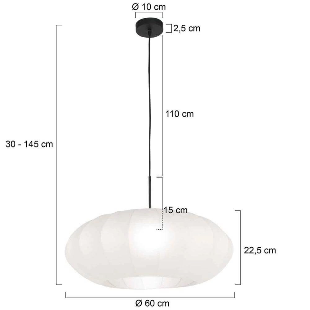 Pendelleuchte Sparkled Light schwarz mit weißer Kapuze Steinhauer 8712746173147