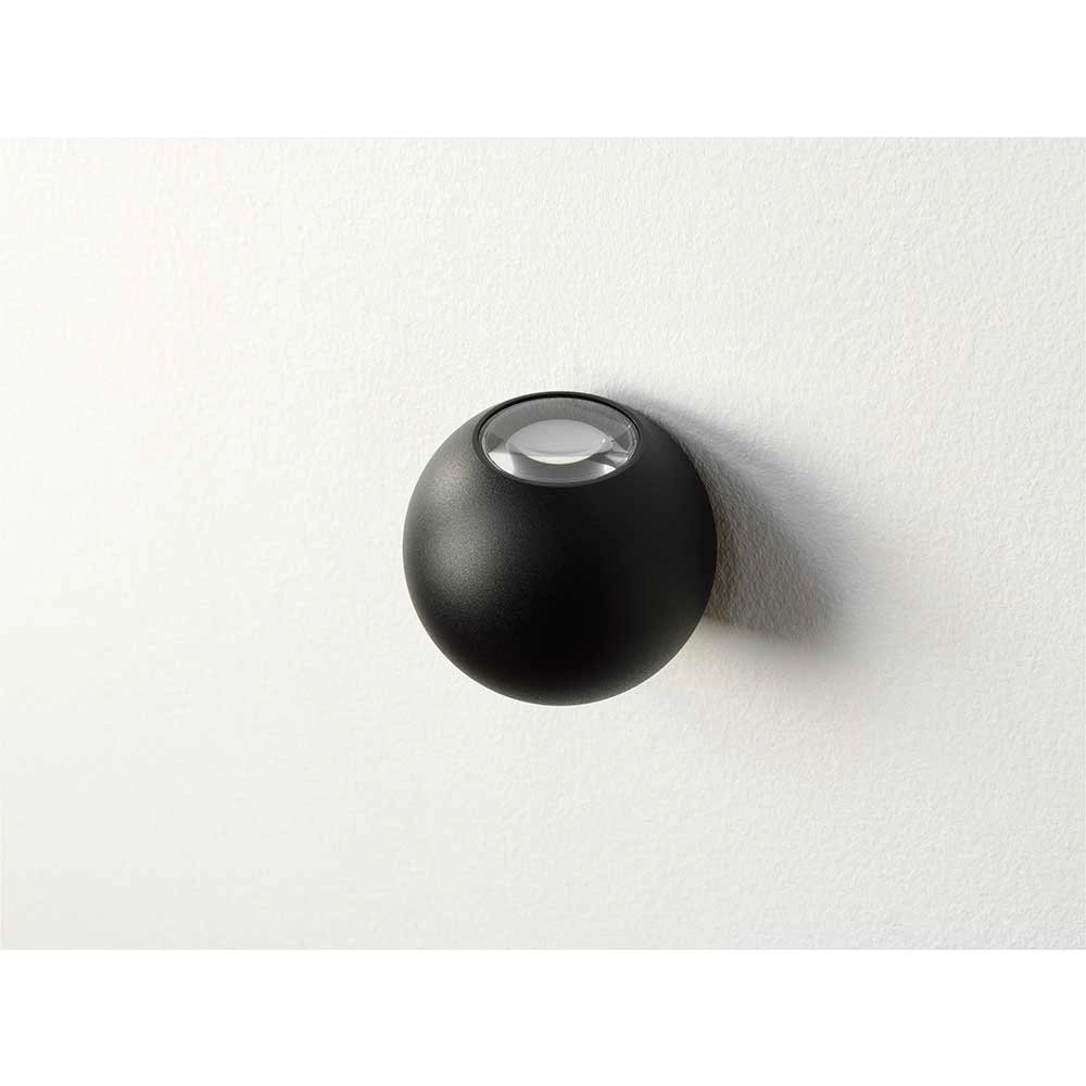 LED Wandscheinwerfer Denver rund - schwarz Artdelight 8719831733453