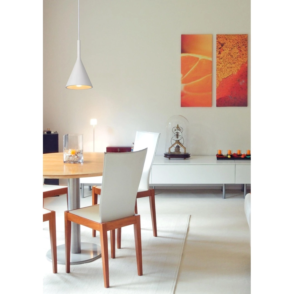 Design-Pendellampe Gipsy E27 weiß Lucide 5411212351562