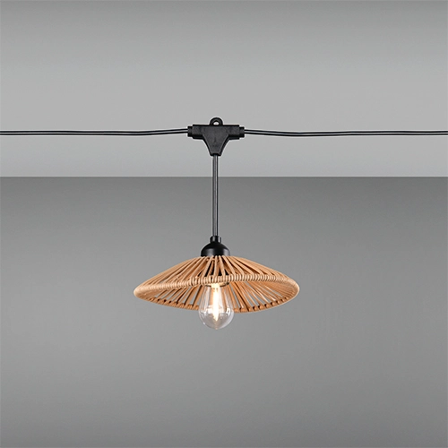 Lichterketten Chain Schwarz mit Braun 600 cm Trio 4017807697612