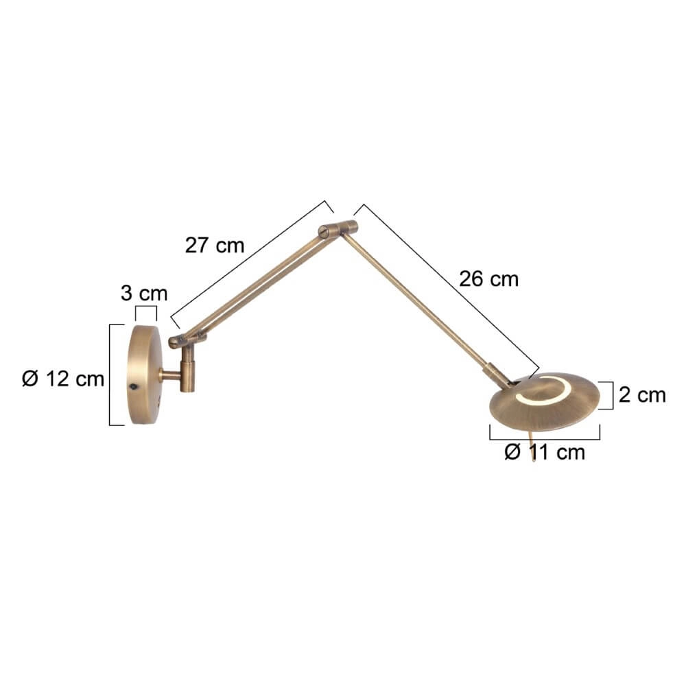 Leselampe Zodiac LED für an der Wand Steinhauer 8712746127355