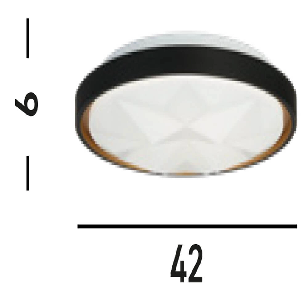 Deckenleuchte Satellite Schwarz mit Sterneffekt Searchlight 5053423273228