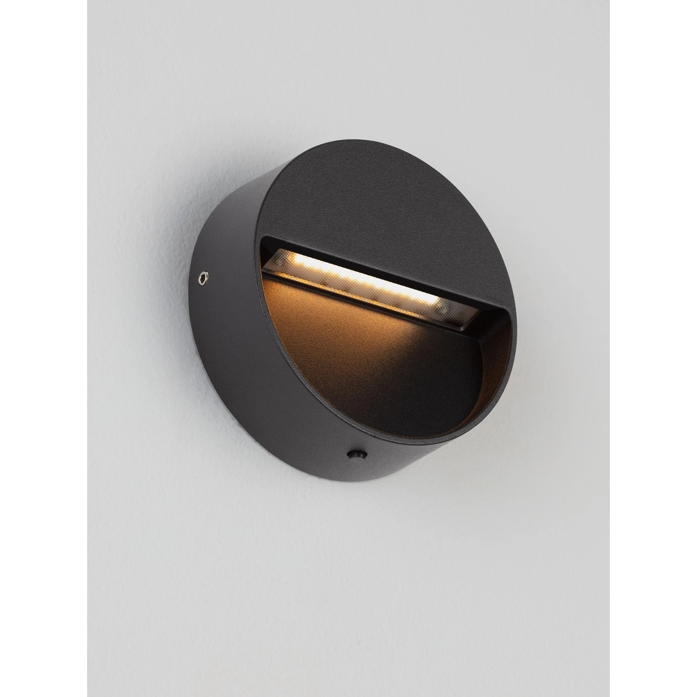 Runde Wandlampe Sete Schwarz Lyora 5212017497925