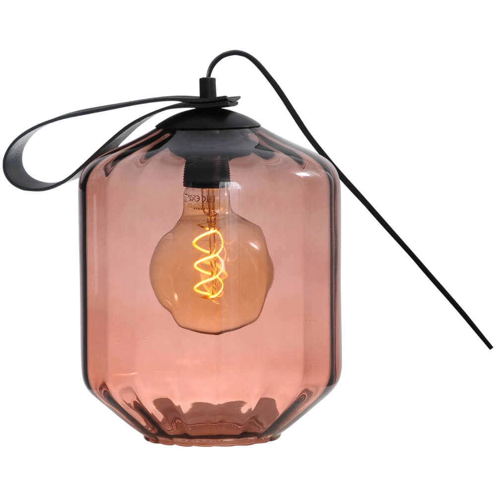 Tischlampe Porto Tragen Sie es mit rotem Jagger-Glas