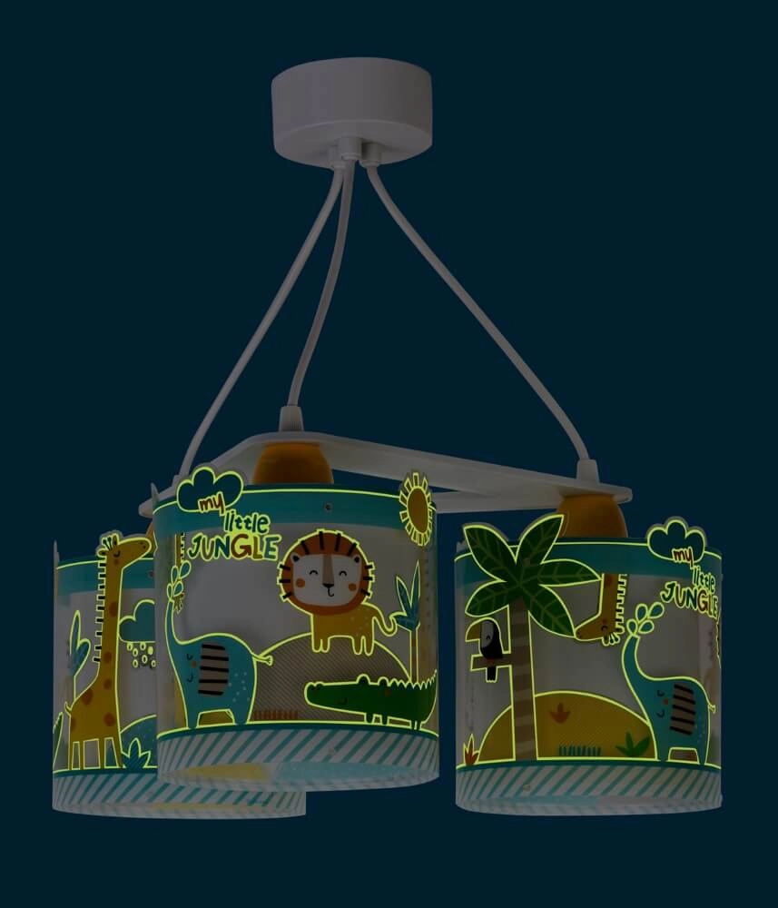 Hängelampe mit 3 Leuchten Little Jungle Dalber 8420406761145