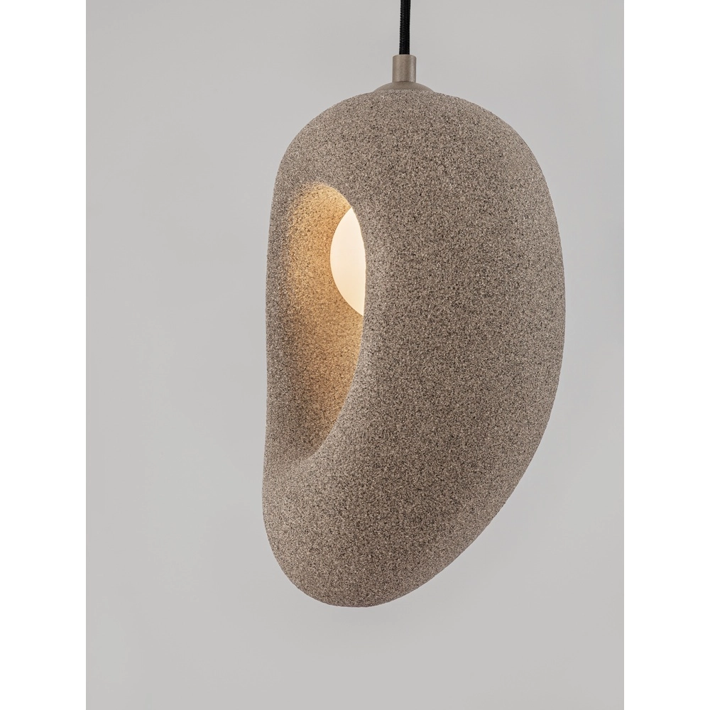 Natürliche Pendelleuchte Tempus braun 30cm