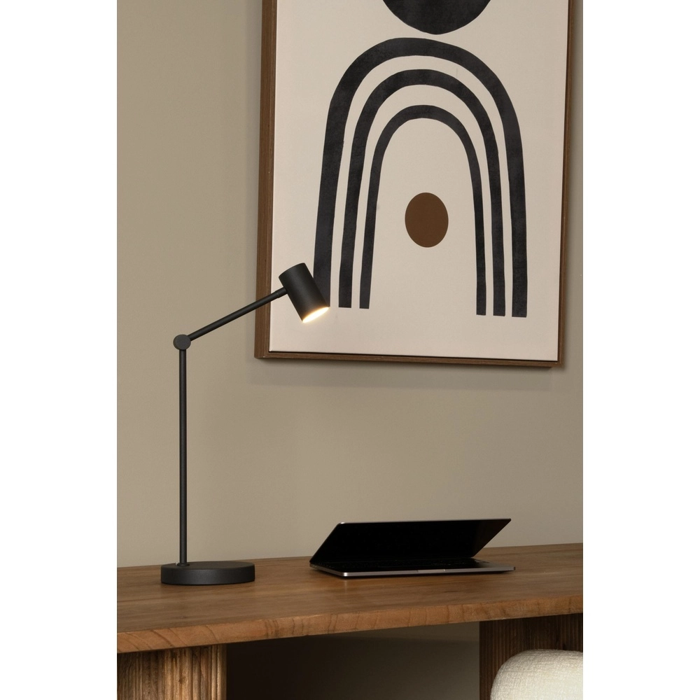 Wiederaufladbare Schreibtischlampe Tipik Schwarz Lucide 5411212361325