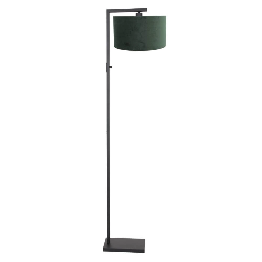 Schicke Tischlampe Stanger mit grünem Samt