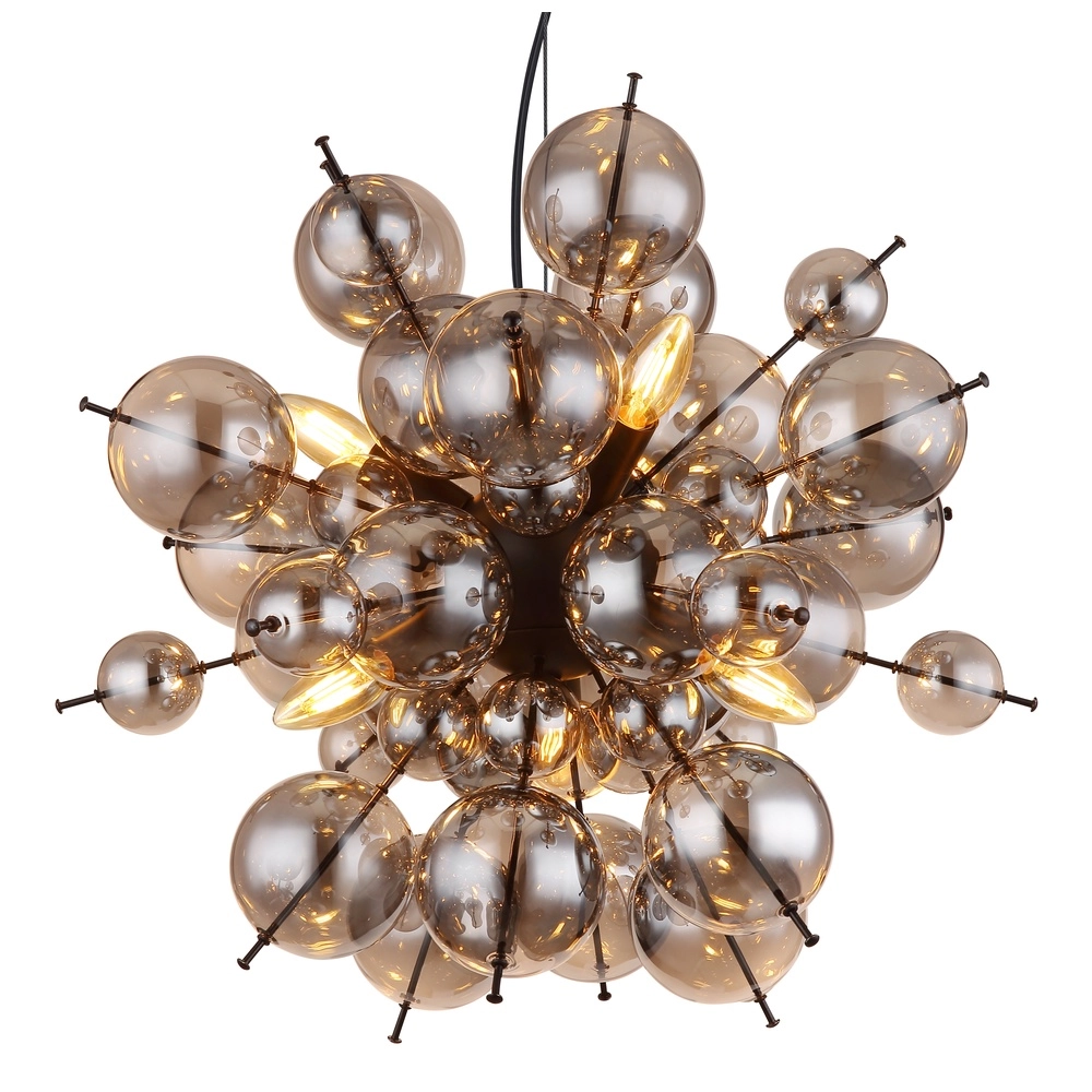 Einzigartige Pendellampe Udo Rauchglas Ø 55 cm Globo 9007371452637
