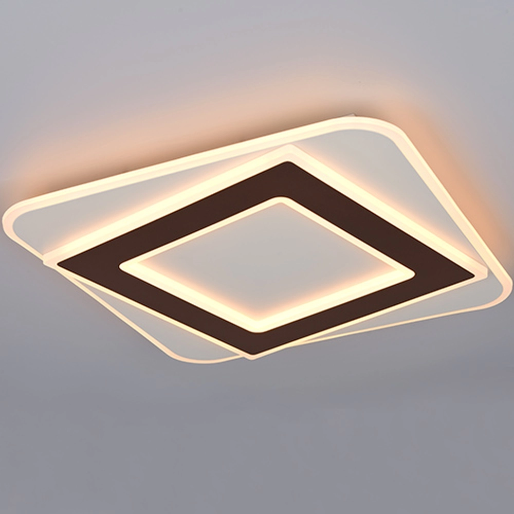 Deckenlampe Yomi Quadratischer Mocha Brown Trio 4017807704273